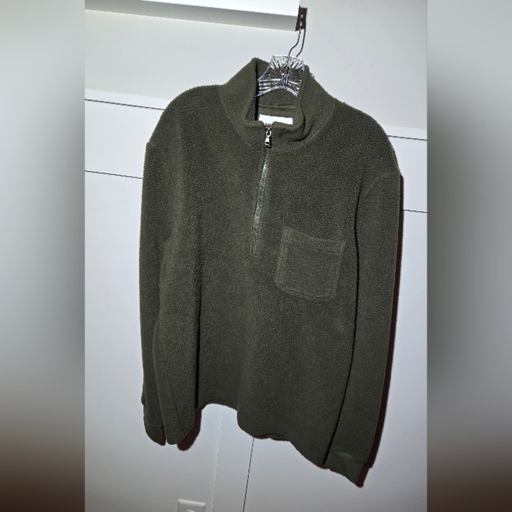 Sonoma Men's Forest Green Zip-Up Fleece